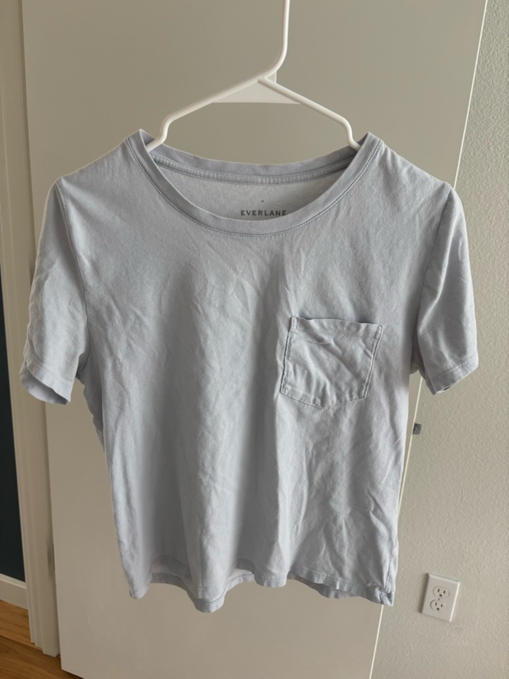 Everlane Pale Blue Pocket Tee